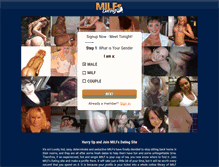 Tablet Screenshot of milfsdating.com